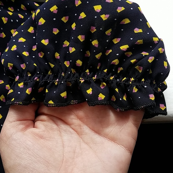 Navy Print Dress - Picture 4 of 8